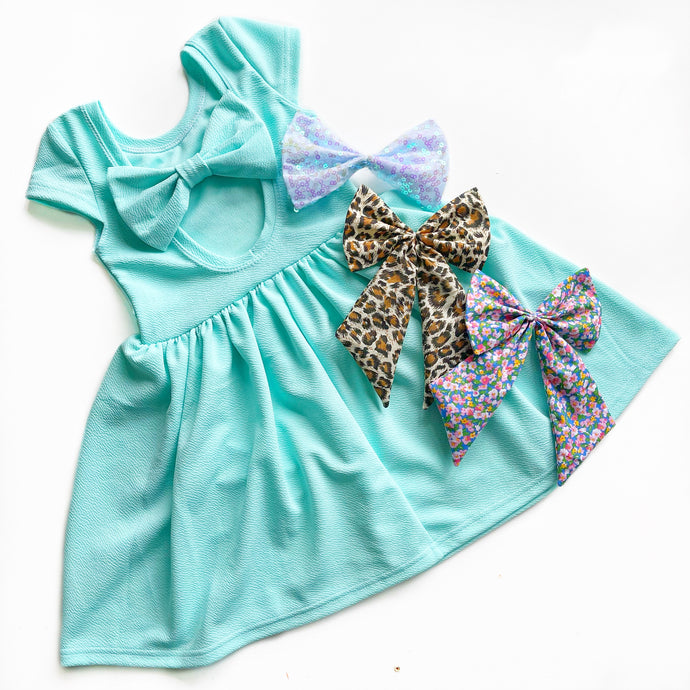 Limited Edition Bow Back dress and Deluxe Bows