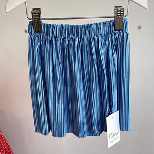 Bluebelle blue pleated skirt