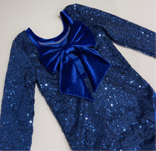 Load image into Gallery viewer, Royal Princess sequin Bow Back Bodysuit
