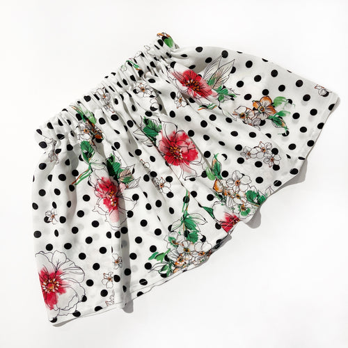 Mama and mini White floral skirt