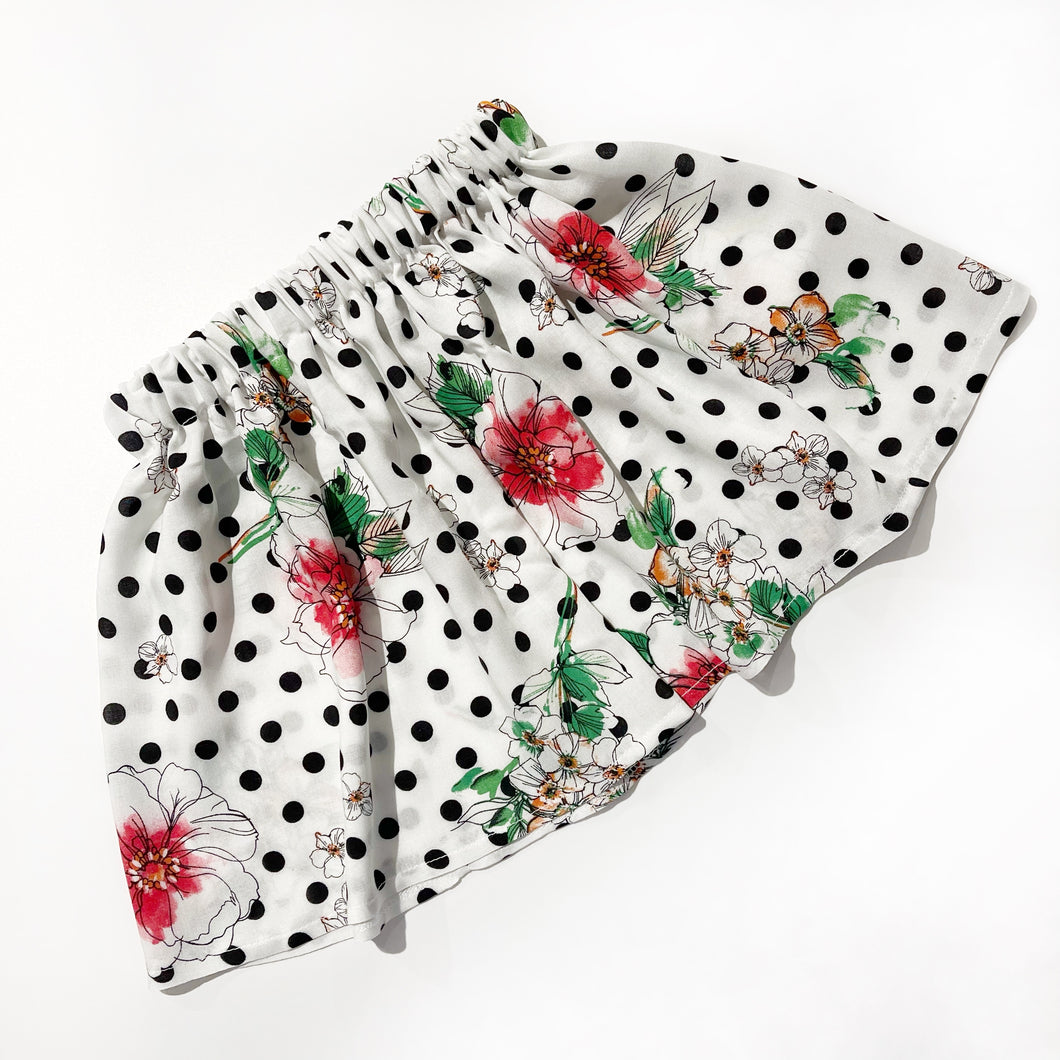 Mama and mini White floral skirt