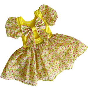 Sunshine and Lemons Bow Back Dress