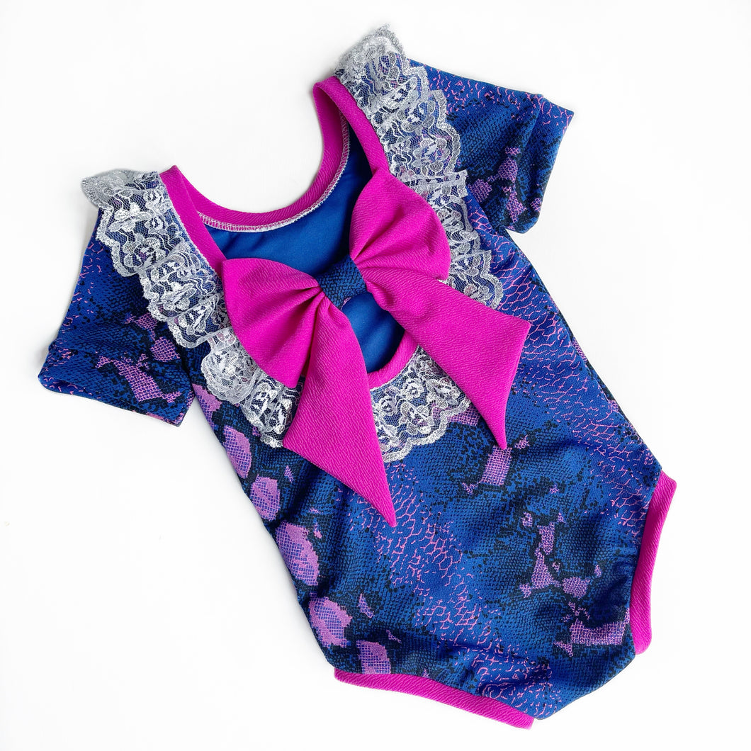 Sparkle Snake Bow Back Bodysuit