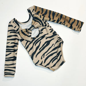 Tiger tiger bow back bodysuit