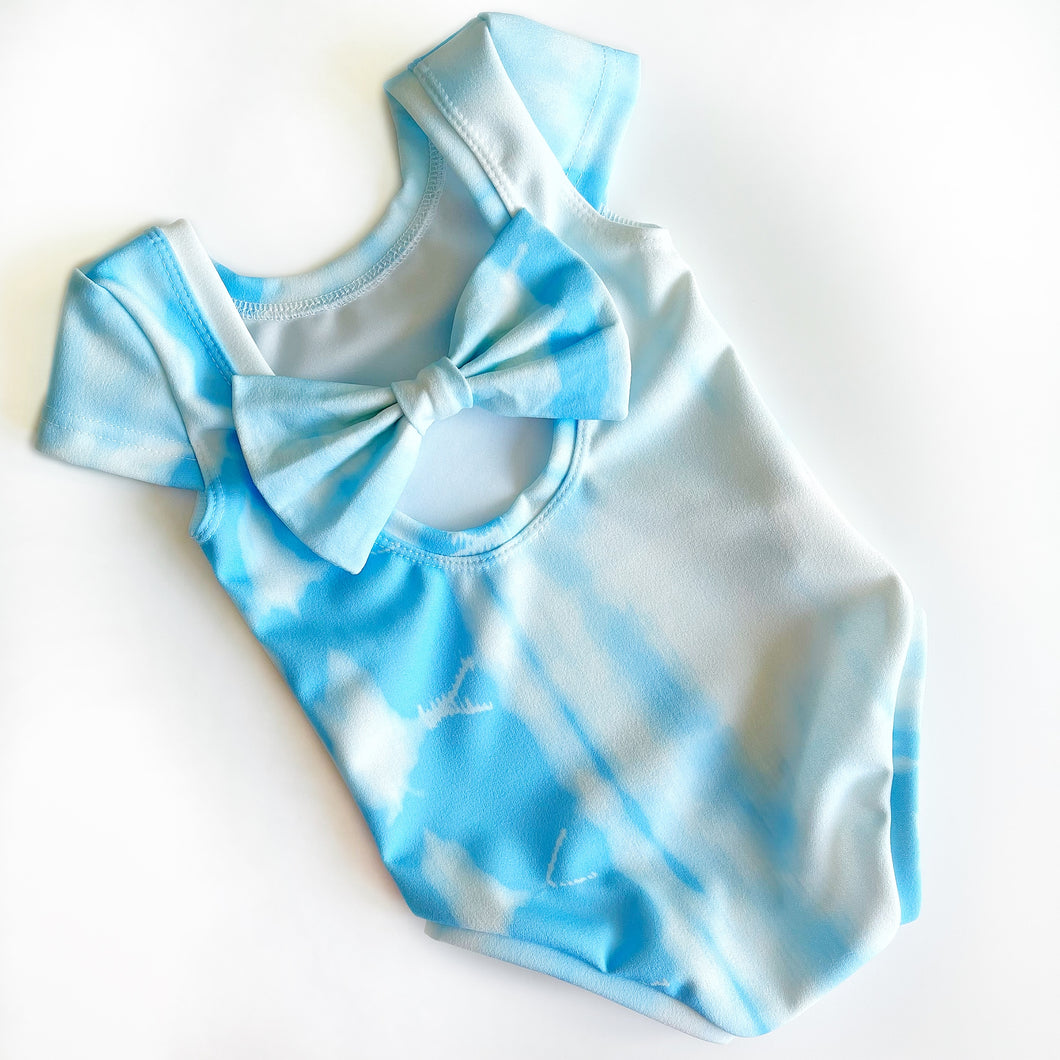 Limited edition tie dye bow back bodysuit