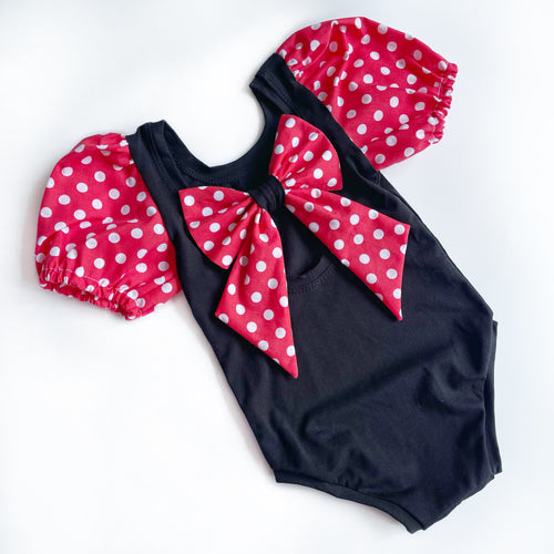 Little Minnie bow back bodysuit