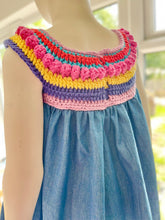 Load image into Gallery viewer, Colourful crochet swing dress