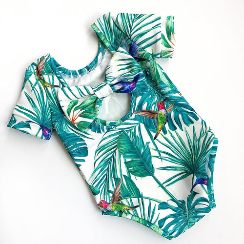 Rain Forest Bow Back Bodysuit