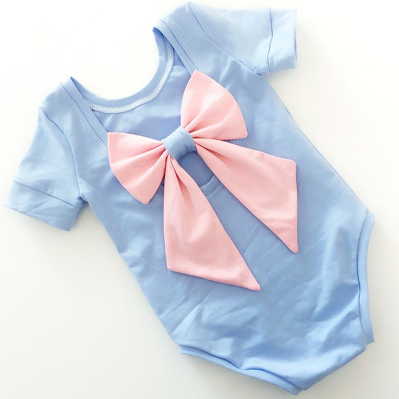 Bubblegum Bow Back Bodysuit and Dress