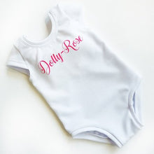 Load image into Gallery viewer, Personalised Name Bow Back Bodysuit and Dress