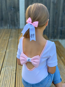 Unicorn Personalised Bow Back Bodysuit and Dress