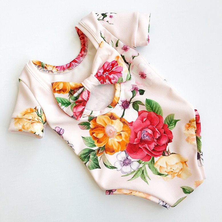 Blush Rose Bow Back Bodysuit