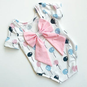 Balloon Bow Back Bodysuit and Dress