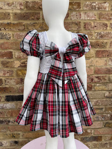 Christmas Angel Sequin Bow Back Dress