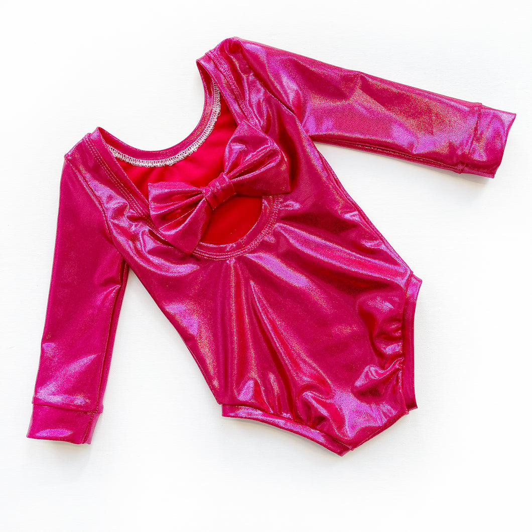 Barbie Glitz bow back bodysuit