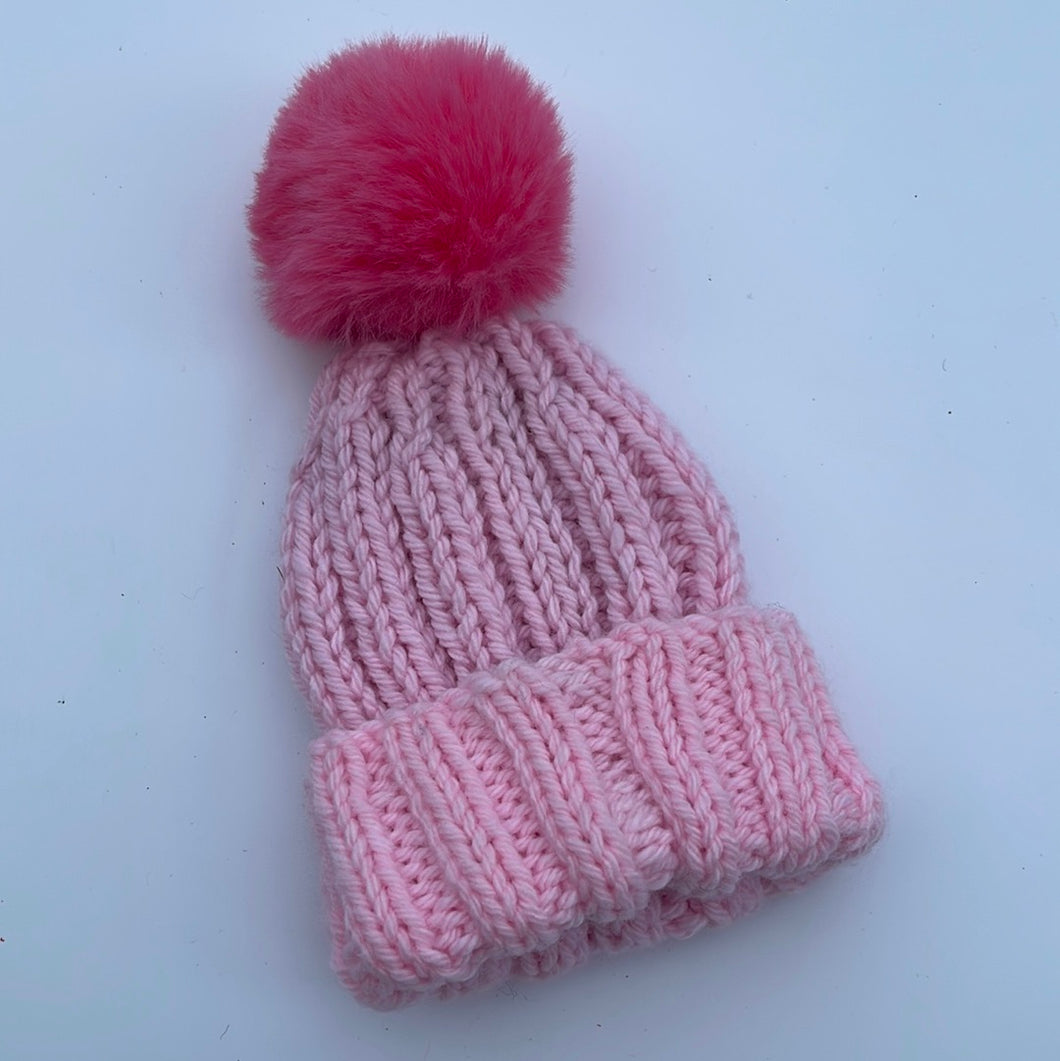 Hand knitted hat 0-6m