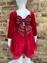 Load image into Gallery viewer, A hint of Christmas Bow Back Dress