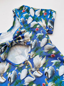Swanning Along Bow Back Bodysuit
