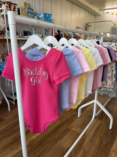 Birthday Girl Bow Back Bodysuit