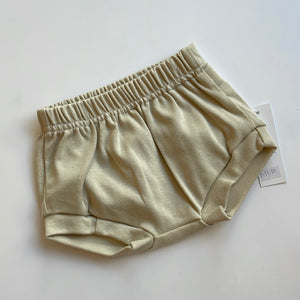 Beige jersey shorts