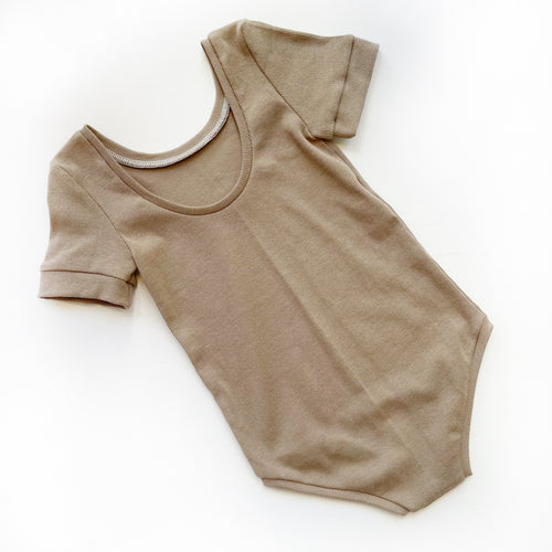 Taupe Ribbed Bodysuit