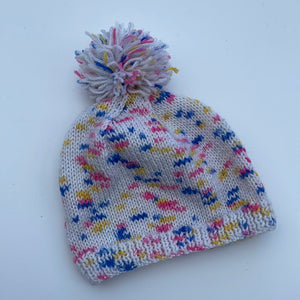 Hand knitted hat 2-4yrs
