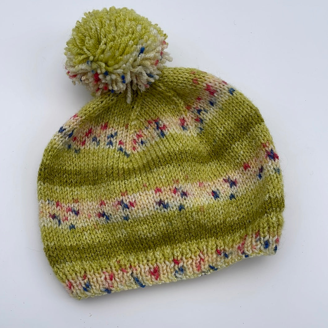 Hand knitted hat 5-7yrs