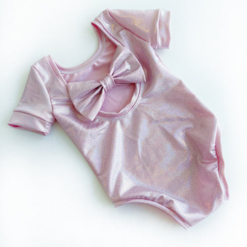 Princess Glitz bow back bodysuit