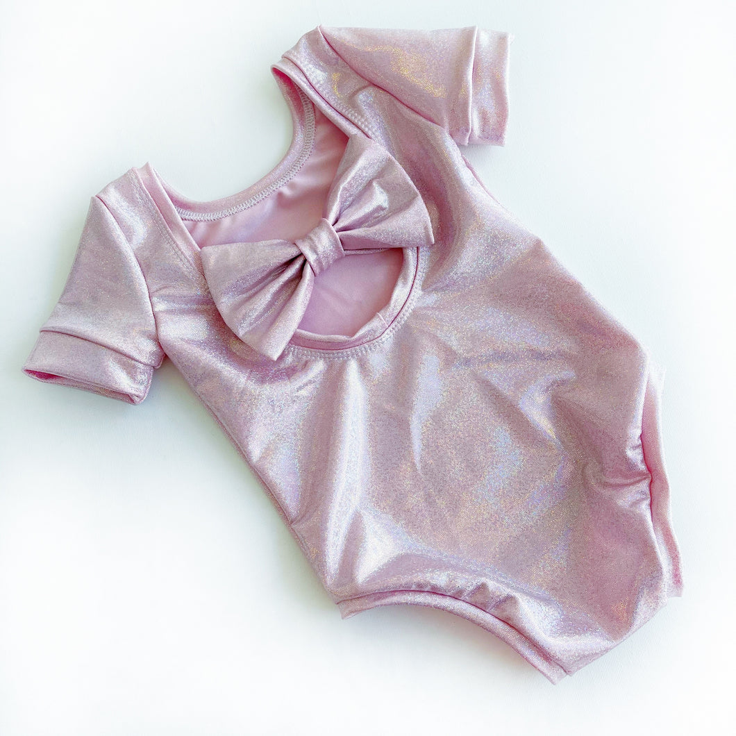 Princess Glitz bow back bodysuit
