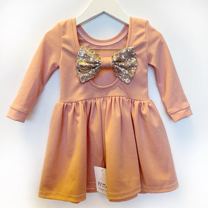Cute Corals Bow Back Dress