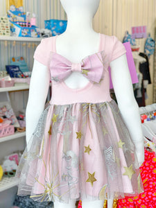 Pegasus Pink Dream Bow Back Dress
