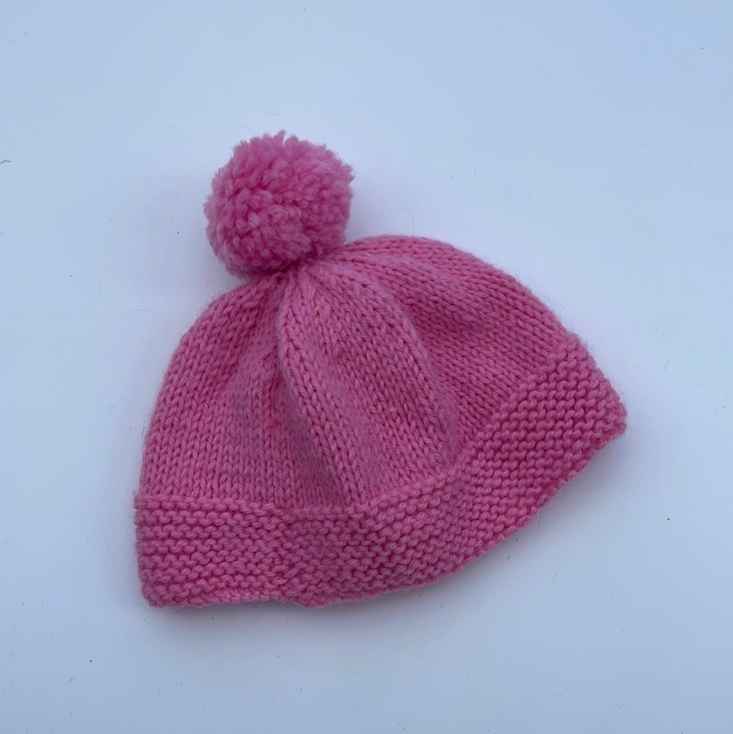 Hand knitted hat newborn