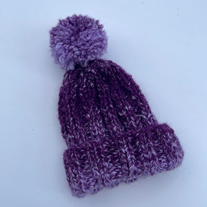 Hand knitted hat 0-6m