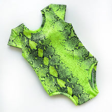 Load image into Gallery viewer, Neon snake Bow Back Bodysuit