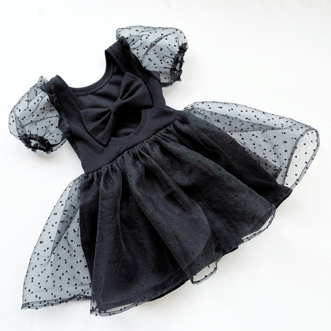 Ditsy dotty Bow Back Bodysuit and Dress