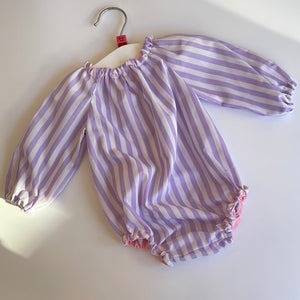 Lilac stripe bubble bodysuit