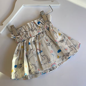 0-3m unicorn skirt