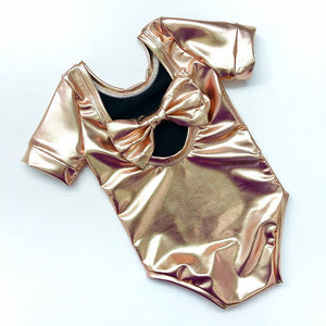 Rose Gold Bow Back Bodysuit and Dress